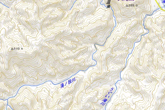 薬研野営場のある地区(むつ市大畑町)の地図