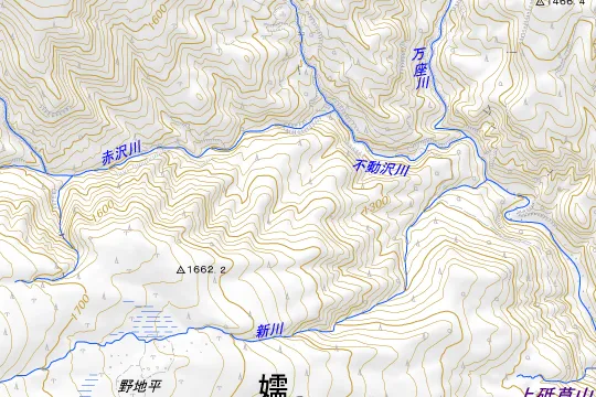 バラギ高原キャンプ場のある地区(吾妻郡嬬恋村干俣)の地図