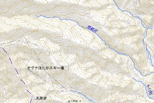 体験の森・花咲森のキャンプ場のある地区(利根郡片品村花咲)の地図