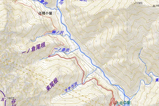 谷川岳山麓オートキャンプ場のある地区（利根郡みなかみ町湯桧曽）の地図