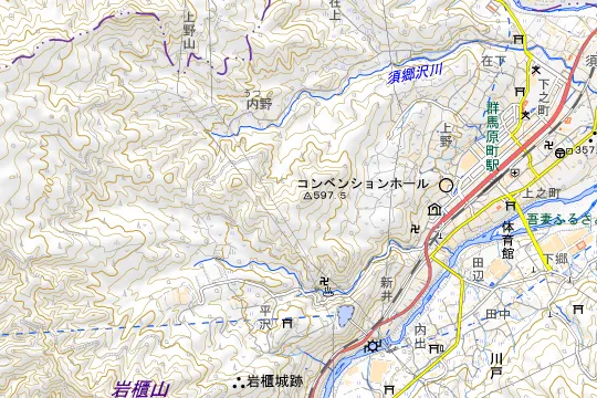 フォレストリゾート コニファーいわびつのある地区(吾妻郡東吾妻町原町)の地図